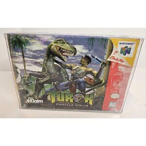 Turok Dinosaur Hunter (Nintendo 64, 1997) Authentic With Box * Read